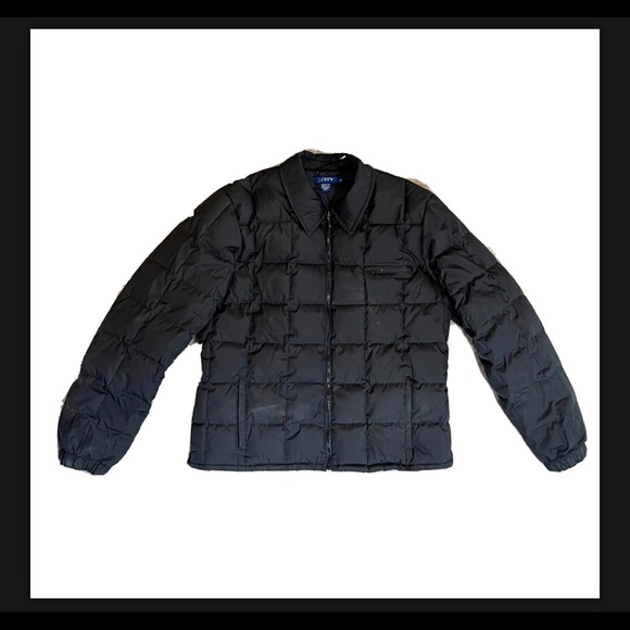 J. Crew Jackets & Blazers - J CREW Black Down Puffer Coat